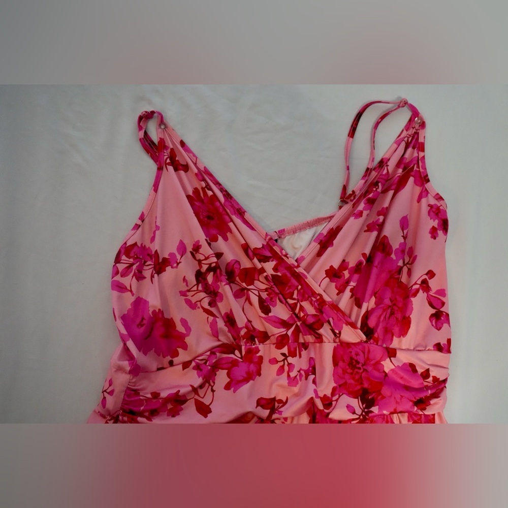 Floral Pink Maxi Dress - Picture 3 of 5